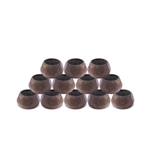 Ensemble de 12 anneaux porte-serviettes en bois pour la décoration de table, mariage, fête, maison, hôtel et restaurant, motif rond - Product Image 1