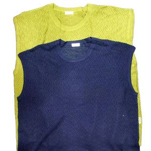 Gilet sans manches tissé micro-transparent haut de gamme pour femme, fin, décontracté, nouvelle mode, anti-âge, manches courtes - Product Image 1