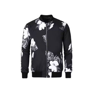 Blouson de course vintage de haute qualité XL Stand Light Polyester Brodé Décoration Lavé Streetwear Style pour l'hiver - Product Image 3