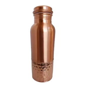 Premium Finish <b>Copper</b> <b>Drinking</b> <b>Bottle</b> Elegant Water Storage for Home Office Gym Travel Serving Use - Product Image 2