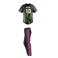 Tenue de baseball personnalisée de haute qualité, nouveau design, ensemble complet pour équipe, vente en gros et prix abordable