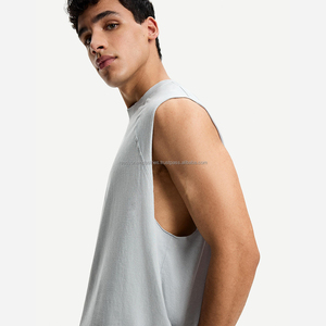 T-shirt vierge 100% coton imprimé du logo personnalisé OEM T-shirt oversize respirant pour hommes - Product Image 2