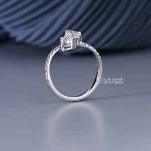 แหวนเพชรทรงมาร์คีส์และทรงกลม 14KT ทองคำเหลือง เพชรเพาะเลี้ยงสำหรับผู้หญิง เครื่องประดับหรูหรา 16 เม็ด ของขวัญวันครบรอบ น้ำหนัก 1.75 กรัม - Product Image 6