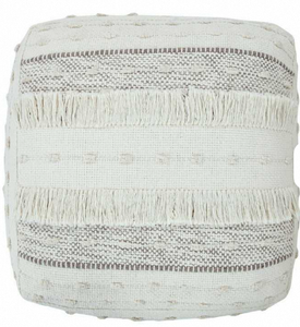 Handwoven Cotton Pouf Bohemian Square Ottoman Customizable Color Size Decorative Home Furniture in bulk - Product Image 2
