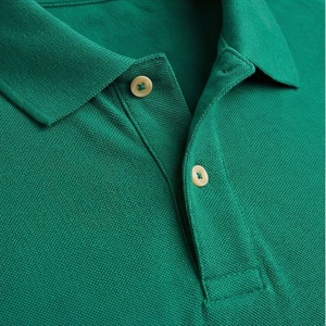 <b>Men's</b> <b>Green</b> Short Sleeve 100% Cotton Pique <b>Polo</b> <b>Shirt</b> Casual Breathable Regular Fit Solid Knitted Design - Product Image 4