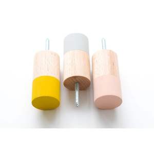 Boutons de tiroir élégants multi-designs en résine et bois, organiseurs de tiroirs - Product Image 2