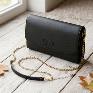 กระเป๋าคลัทช์หนังแท้ Regal Three ขนาด 9 x 5.5 นิ้ว สายสะพายโซ่แบบไขว้ ดีไซน์หรูหรา เหมาะสำหรับทุกฤดูกาล กระเป๋าหนังมินิสำหรับผู้หญิง - Product Image 6