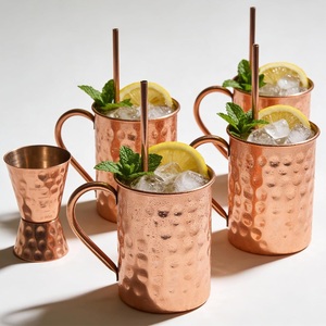 Stylish Copper Mule <b>Mug</b> Perfect for Moscow Mule Cold Coffee and Refreshing Drinks from Indian Manufacturer and Supplier - Product Image 1