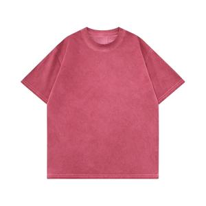 เสื้อยืดคอกลมแขนสั้นทรงโอเวอร์ไซส์สำหรับผู้ชาย สวมใส่สบาย เหมาะสำหรับออกกำลังกาย ลำลอง เป็นมิตรกับสิ่งแวดล้อม ผ้าถักเนื้อนุ่ม ระบายอากาศได้ดี ล้างสีแบบแอซิดวอช - Product Image 1