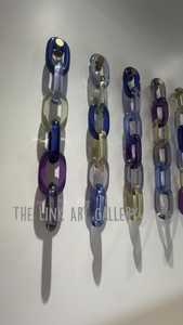 Zona de Arte Creativo, Cadena de Eslabones de Resina Ecológica Color Caramelo, Hecha a Mano y Personalizada, Decoración Navideña para el Hogar y la Oficina - Product Image 4