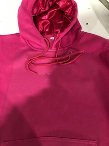Sudadera unisex de lana para invierno, de talla grande Sudadera con capucha, forrada de satén con técnicas bordadas, cuello con capucha y estampado de lavanda al por mayor - Product Image 2