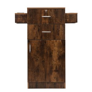 3-Couche 6 Sèche-Cheveux Titulaire Outil Styling Station Salon de Beauté Armoire de Rangement avec 2 Tiroirs et 1 Armoire - Product Image 2