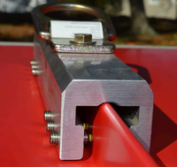 Base d'ancrage de toit à joint debout de 12 po pour protection antichute, en aluminium 6061-T6, filetage 3/8"-16, ajustement universel, bloc d'ancrage de toit métallique