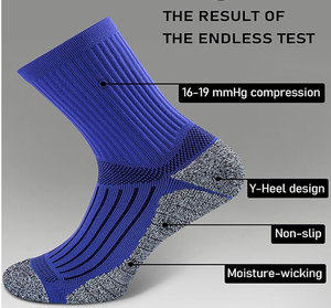 Breathable Striped Knee High Outdoor Sports <b>Socks</b> <b>Waterproof</b> Durable Lightweight for All Seasons Green Yellow Black - Product Image 2