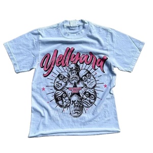เสื้อยืดออกกำลังกายคอกลมผ้าฝ้าย 100% แบบถักเนื้อหนา พิมพ์ลายแฟชั่นใหม่ตามสั่ง แขนสั้น สำหรับผู้ชาย - Product Image 1