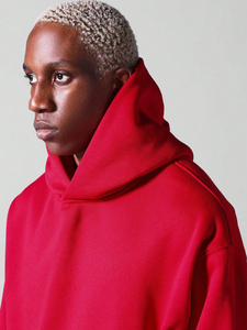 OEM Wholesale <b>Blank</b> Oversized Custom Logo Drop Shoulder Winter Eco-Friendly Unisex 100% Cotton Heavy <b>Weight</b> Hoodies Pullover Y2K - Product Image 4