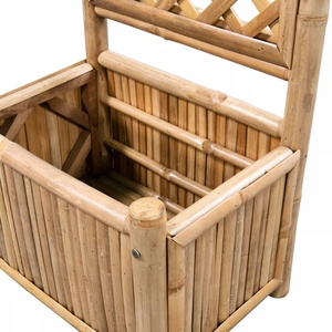 Pot de plante en bambou écologique tendance, fait main, pas cher, pour la décoration intérieure et extérieure de la maison et du jardin - Product Image 2