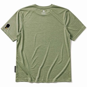 Ropa de Pickleball con Logotipo Personalizado |   Camiseta Deportiva de Secado Rápido que Absorbe la Humedad, Color Verde Salvia Jaspeado, OEM - Product Image 3