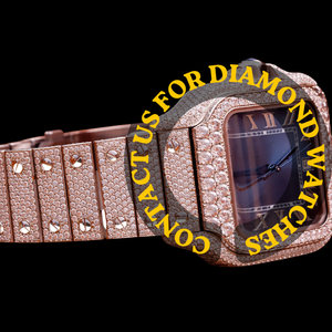 Reloj de Pulsera Clásico para Hombre, Diseño Personalizado Brillante, Completamente Cubierto de Diamantes Moissanite, Esfera Cuadrada Azul de 41 mm, Acero Inoxidable en Oro Blanco - Product Image 2