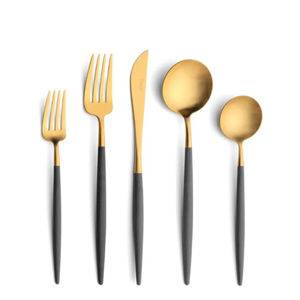 Juego de cubiertos de acero inoxidable de alta calidad con mango retorcido, diseño vintage, cubiertos metálicos plateados para el hogar, restaurante, boda - Product Image 4