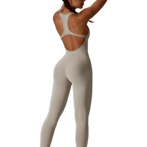 Conjunto Deportivo Sexy Personalizado para Club, Transpirable, de Cintura Alta, para Gimnasio, Fitness, Ropa Deportiva para Mujer, Mono de Yoga de Una Pieza - Product Image 2