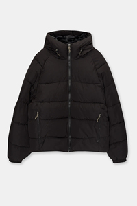New Arrival Custom <b>Men's</b> Warm Winter Quilted Puffer Jacket <b>Windbreaker</b> Padded <b>Black</b> Canvas Stand Collar Front Streetwear Outwear - Product Image 2