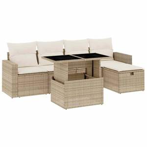 Set Divano da Giardino Beige e Bianco Crema - Product Image 2