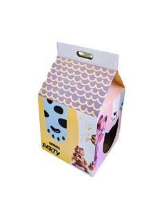 ROYAL PET OEM Boîte carrée portable en carton ivoire pour chat, griffoir à rembourrage en herbe, matériaux recyclés écologiques, emballé en boîte - Product Image 6