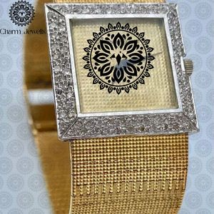 Montre de luxe pour homme Charm Jewells en acier inoxydable, cadran 40 mm, lunette sertie de diamants, mouvement mécanique analogique, résistance à l'eau 10 bars, automatique - Product Image 3