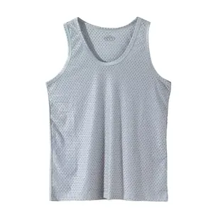 Custom Designs Breathable Eco-Friendly <b>Mens</b> Tank Tops <b>Singlet</b> Polyester Fiber Quick Drying Professional Design - Product Image 3