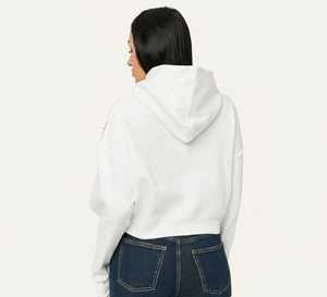 Sweat-shirt court en molleton premium pour femme, personnalisé, entièrement orné de pierres scintillantes, vente en gros - Product Image 2