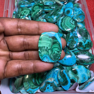 Hot Selling Chrysocolla Malachite Cabochon Wholesale Lot of Healing Chrysocolla Malachite Loose Gemstone - Product Image 6