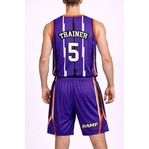 Camiseta de Baloncesto 100% Poliéster, Uniformes de Baloncesto Profesionales Personalizados, Camisetas de Poliéster Resistentes con Impresión por Serigrafía o Transferencia de Calor - Product Image 4