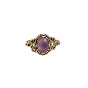 Anillo Ovalado de Amatista Natural con Plata de Ley 925, Regalo para Cualquier Ocasión, Anillos para Mujer - Product Image 2