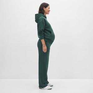 Conjunto de Chándal de Maternidad para Mujer, Chándal de Maternidad Grueso de 2 Piezas, 100% Algodón, Sudadera con Capucha y Pantalones Deportivos para Invierno - Product Image 3