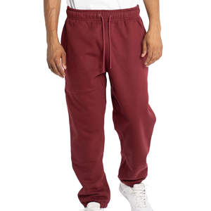 100% Cotton Material <b>Men</b> Sweatpants Lightweight Quickdry Breathable Customized Logo Printing Streetwear Drawstring Closure - Product Image 2