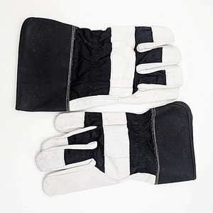 Guantes de Trabajo de Cuero, Negros y Blancos, ANSI/ISEA, Nivel de Corte 1, Ligeros, Resistentes a la Abrasión, de Uso General, con Orificio para el Pulgar - Product Image 1