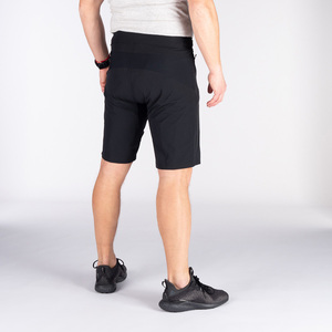 Pantalones Cortos Bermuda Negros para Hombre, Cintura Media, Cierre de Botones, Secado Rápido, Estilo Deportivo, Tela Oxford 180g, Estilo Cargo con Logotipo Frontal y Bolsillos - Product Image 4