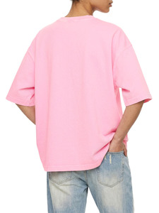 Camiseta Oversize de Algodón con Cuello Redondo Unisex, Ajuste Relajado, Camiseta Básica Oversize de Peso Pesado, Camiseta Casual con Hombros Caídos, Premium B - Product Image 2