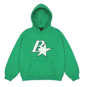 Men's Modern Puff Print Hoodie Comfortable Cotton Blend Sweatshirt for Casual <b>Fashion</b> OEM ODM Manufacturing - Product Image 5