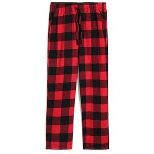 Pantalon de pyjama en flanelle à carreaux pour hommes, vente en gros, pantalon de haute qualité, pantalon en coton pour garçons - Product Image 1
