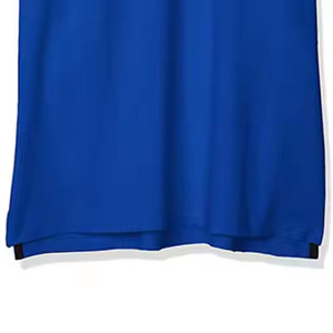 เสื้อโปโลแขนสั้นผู้ชาย สีน้ำเงิน ผ้าฝ้าย ทรงปกติ สีพื้น สไตล์ลำลอง ระบายอากาศได้ดี ผ้าทอแบบอ๊อกซ์ฟอร์ด - Product Image 6