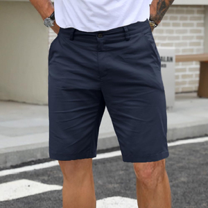 Shorts mi-taille en maille respirante à séchage rapide pour hommes, logo personnalisé, taille et couleur au choix, en coton. - Product Image 3