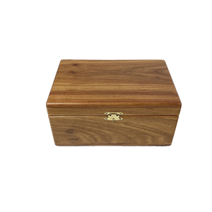 Caja de Joyería Rectangular de Madera Marrón Duradera Hecha a Mano al por Mayor con Forro de Terciopelo, Cierre de Hebilla y Logotipo Personalizado Grabado - Product Image 3