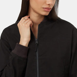 Blouson Bomber Femme Haut de Gamme Personnalisable Imperméable Coupe-Vent Broderie Fermeture Éclair Vêtement d'extérieur Manches Détachables pour Marquage - Product Image 4