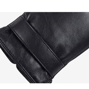 Guantes de Cuero Genuino de Estilo Sencillo para Invierno, con Tacto Suave y Protección Térmica a Prueba de Viento - Product Image 5