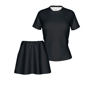 Conjunto Deportivo de Yoga de 2 Piezas con Logotipo Personalizado, Transpirable y Agradable al Tacto, Sujetador Deportivo y Minifalda de Pickleball de Cintura Alta con Bolsillos - Product Image 1