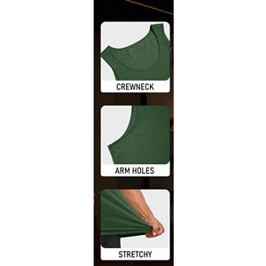 Débardeur léger pour homme, sans manches, longueur standard, respirant, séchage rapide, couleur unie, à prix avantageux - Product Image 5