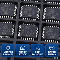 Microcontrôleur STM32F030K6T6 32 bits en stock, CI 48 MHz, 32 Ko Flash, LQFP32, circuit intégré de contrôle embarqué pour la fourniture de BOM
