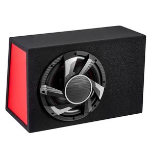 Caisse de subwoofer de voiture complète de 12 pouces 245W RMS avec amplificateur intégré, sensibilité 100dB, cône en carbone - Product Image 1